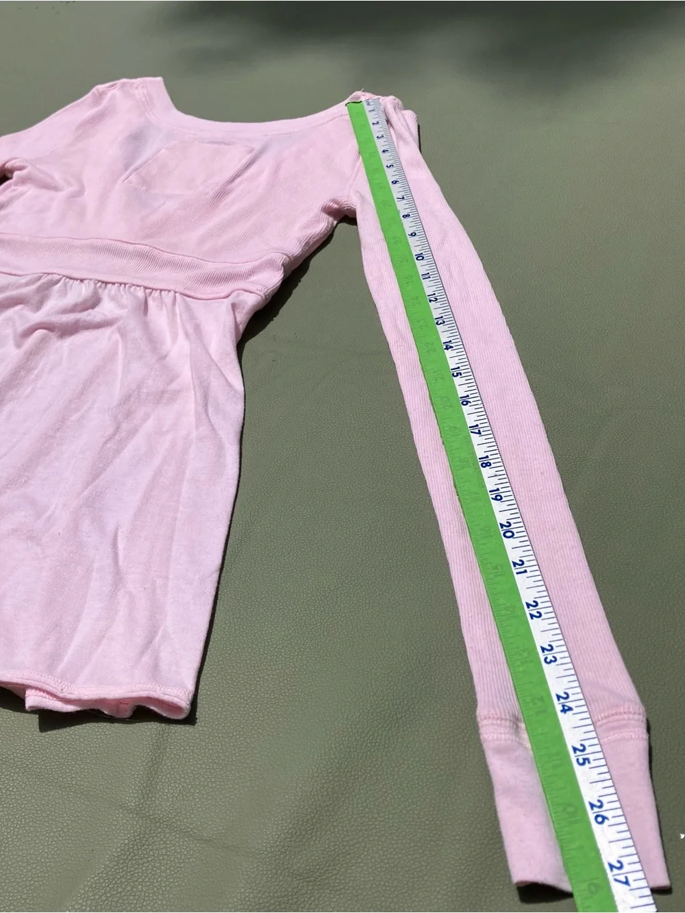 y2k Vintage Abercrombie & Fitch Light Pink Long Sleeve Babydoll Bella Swan Top S - Picture 10 of 13